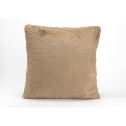 Coussin taupe luxe 50x50 cm
