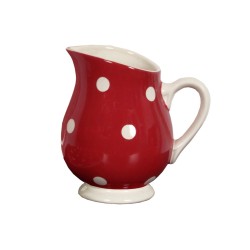 Pot à eau pois rouge