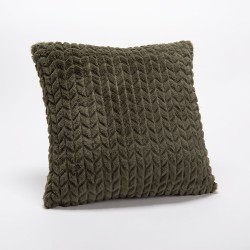 Coussin Chevron kaki