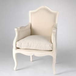 Fauteuil Apolline blanc,...