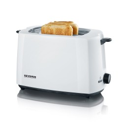 Toaster blanc deux fentes 700w