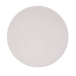 Assiette plate Santal blanc...