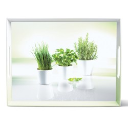 Plateau décor Herbes 40x31 cm