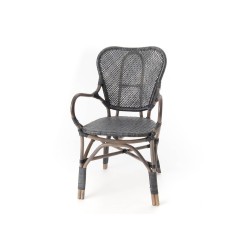 Fauteuil de bistrot Noir