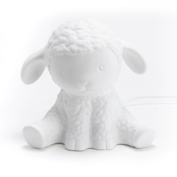 Lampe mouton porcelaine