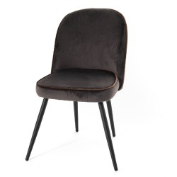 Chaise Petra gris (lot de 2)