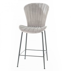Chaise bar Coquillage gris...