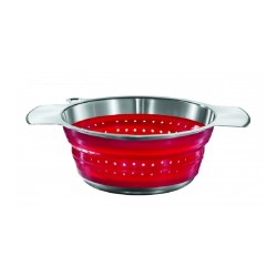 Passoire pliable 24cm Rouge