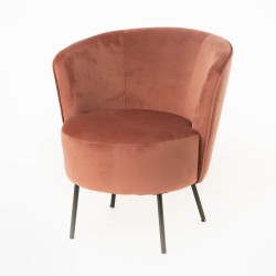 Fauteuil Meredith rose en...