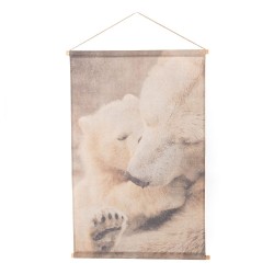 Kakemono Ours blancs 80x120