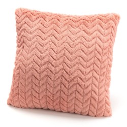 Coussin Chevron rose 40x40