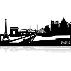 Plaque en métal Paris Seine...