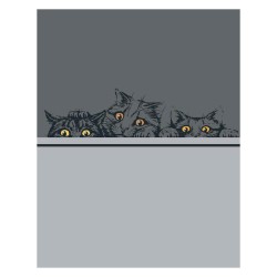 Set de 3 torchons cats...