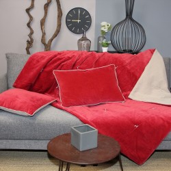 Plaid Jaipur 130x170 Rouge...