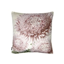 Coussin Velvet fleur rose...