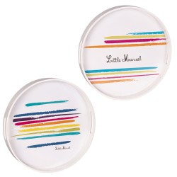 Set de 3 plateaux ronds...