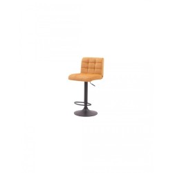 Tabouret velours orange