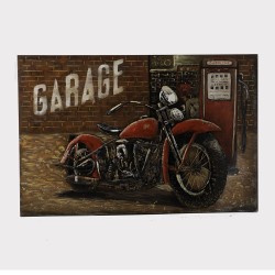 Plaque métal garage 80x120 cm 