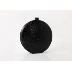 Vase noir feuille 68 cm 