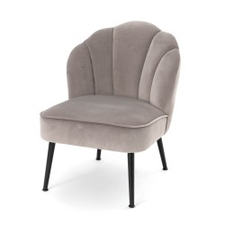 Fauteuil Flore gris en...
