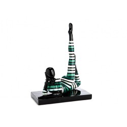 Statue femme vert reflexe...