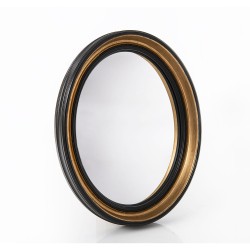 Miroir SORCIERE Noir Ovale