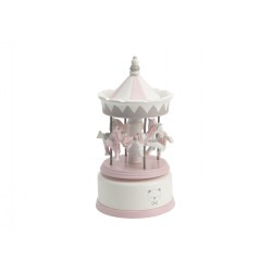 Carrousel musical rose 