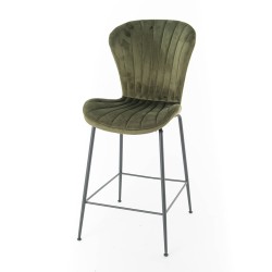 Chaise bar coquillage kaki...