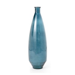 Vase ADOBE 80 cm bleu en verre