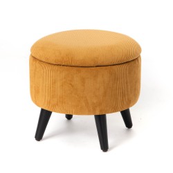 Tabouret coffre jaune...