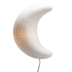 Lampe murale demi lune en...