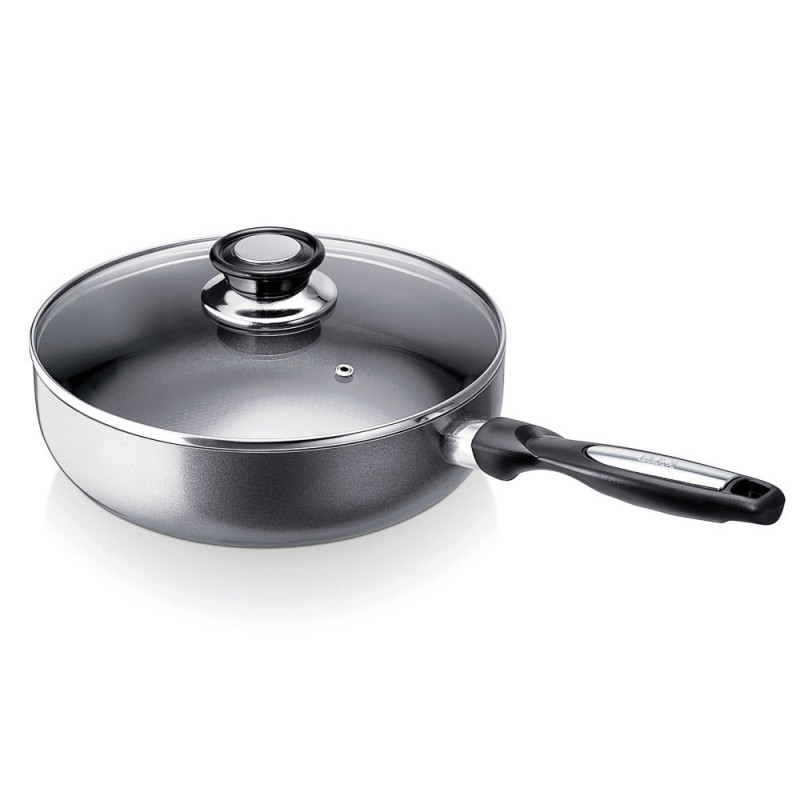 Pack tefal poêle + sauteuse avec couvercle + poêle grill