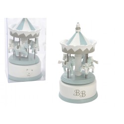 Carrousel musical bébé bleu 