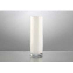 Vase cylindrique 30 cm blanc 