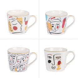 Coffret de 4 mugs eva 35 cl