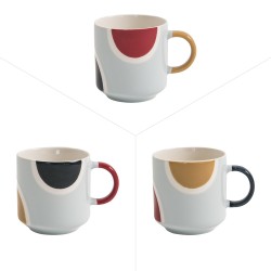 Mug Mikonos 35cl (lot de 3) - Table Passion - Décoré - Faïence - Tasse et  Mugs - Achat & prix