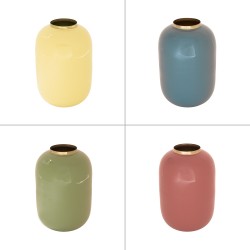 Vase métal pastel 20 cm (1...