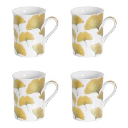 Coffret de 4 mugs 35 cl ginko