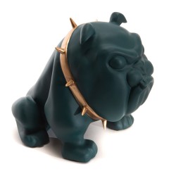 Bulldog origami vert mat