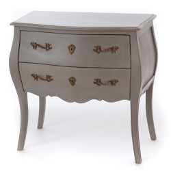 Commode 2 tiroirs Murano taupe