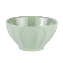 Bol cotes plates vert 14 cm...