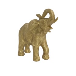 Eléphant gold 24 cm