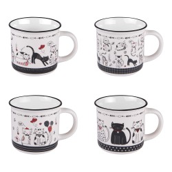 Coffret 4 mugs 35 cl felix...