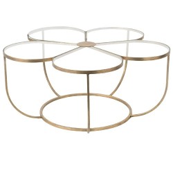 Table basse flora