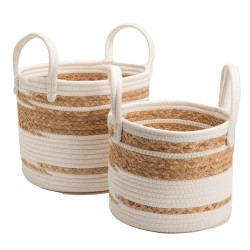 Set de 2 paniers haut nature