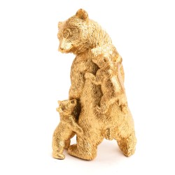 Maman et bébés ours dorés