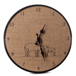 Horloge Diane en jute 35 cm