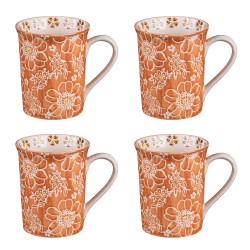 Coffret de 4 mugs aliya 30 cl