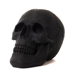 Tête de mort noire 26,5 cm