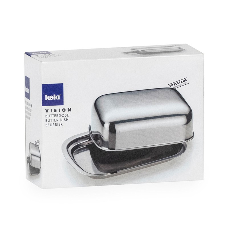 Beurrier En Acier Inoxydable Eaton Haddon Hall 18-8 - Fabriqué Au Japon - Occasion